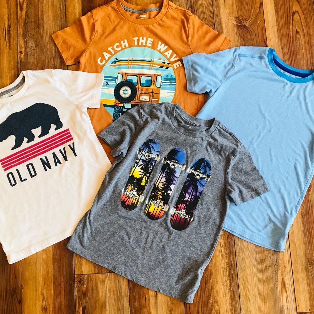 Lot of 4 Old Navy & Champion T Shirts size 8 Medium
